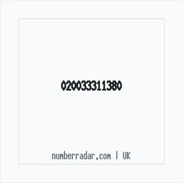 Reverse number check for +44 (2003) 331-138 — who called me?