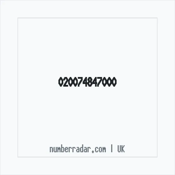 Reverse number check for +44 (2007) 484-700 — who called me?