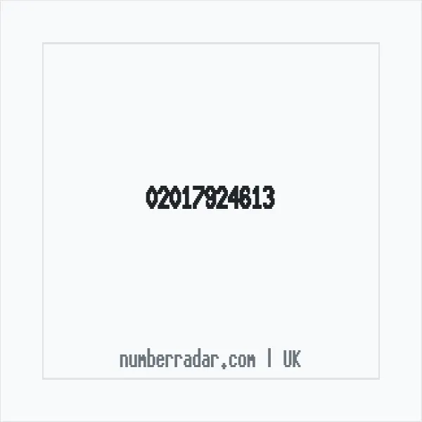 Reverse number check for +44 20 1792 4613 — who called me?
