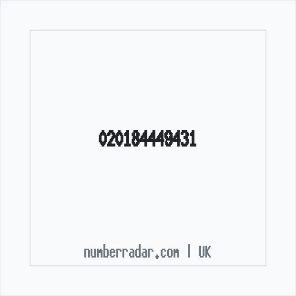 Reverse number check for +44 (2018) 444-943 — who called me?
