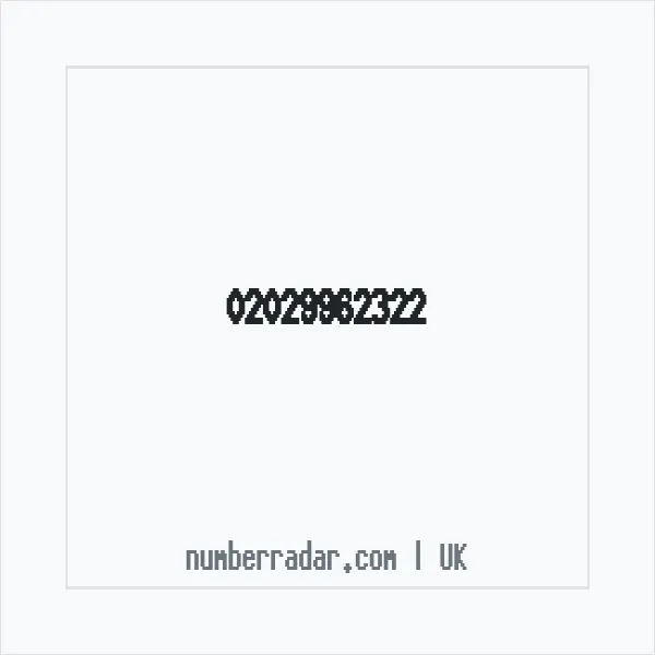 Reverse number check for +44 20 2996 2322 — who called me?