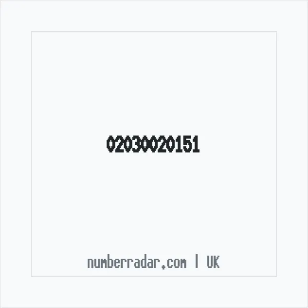 Reverse number check for +44 20 3002 0151 — who called me?