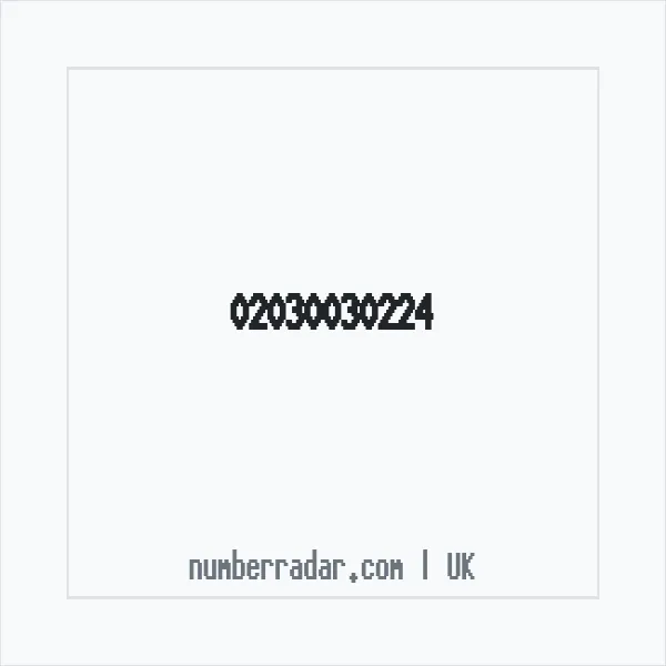 Reverse number check for +44 20 3003 0224 — who called me?