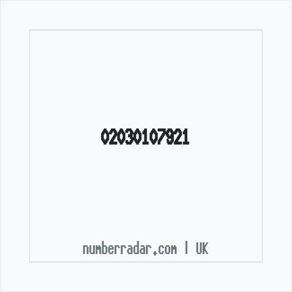 Reverse number check for +44 20 3010 7921 — who called me?