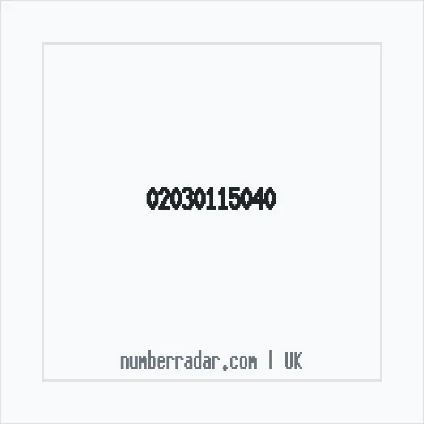 Reverse number check for +44 20 3011 5040 — who called me?