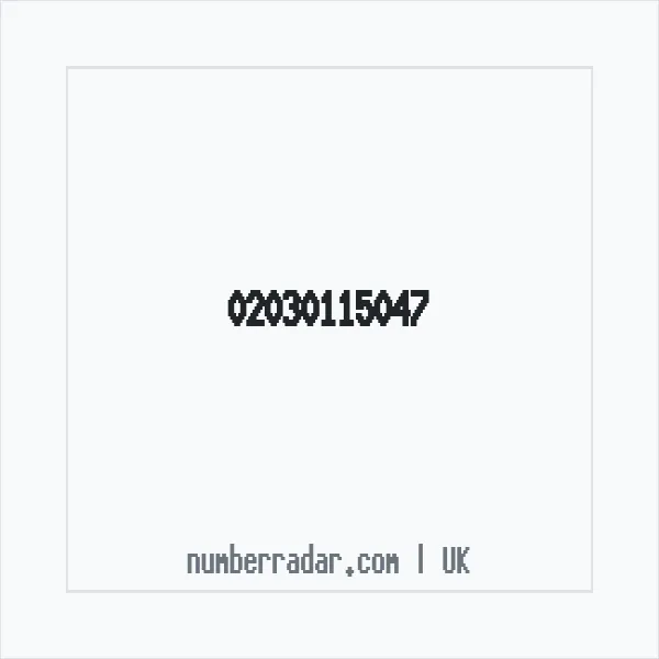 Reverse number check for +44 20 3011 5047 — who called me?