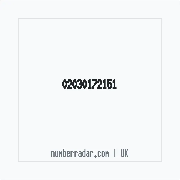 Reverse number check for +44 20 3017 2151 — who called me?