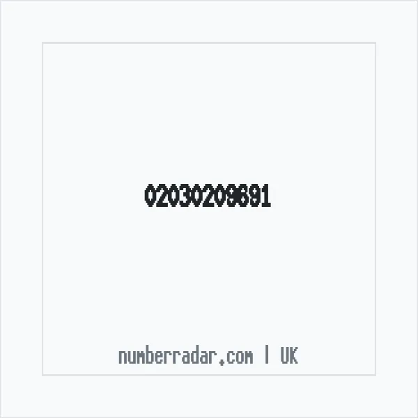 Reverse number check for +44 20 3020 9691 — who called me?