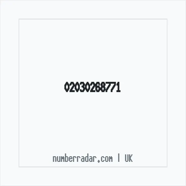 Reverse number check for +44 20 3026 8771 — who called me?