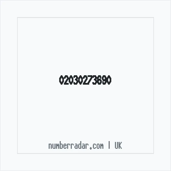 Reverse number check for +44 20 3027 3690 — who called me?