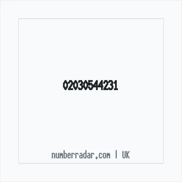 Reverse number check for +44 20 3054 4231 — who called me?