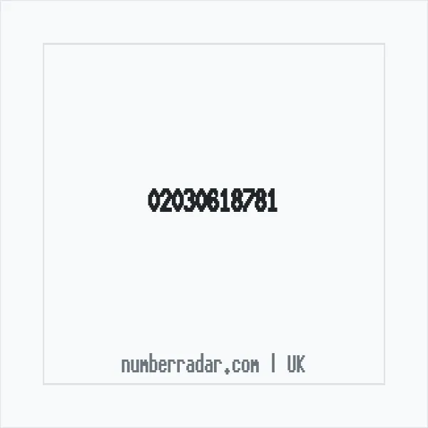 Reverse number check for +44 20 3061 8781 — who called me?
