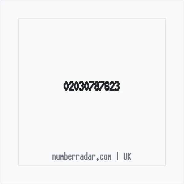 Reverse number check for +44 20 3078 7623 — who called me?
