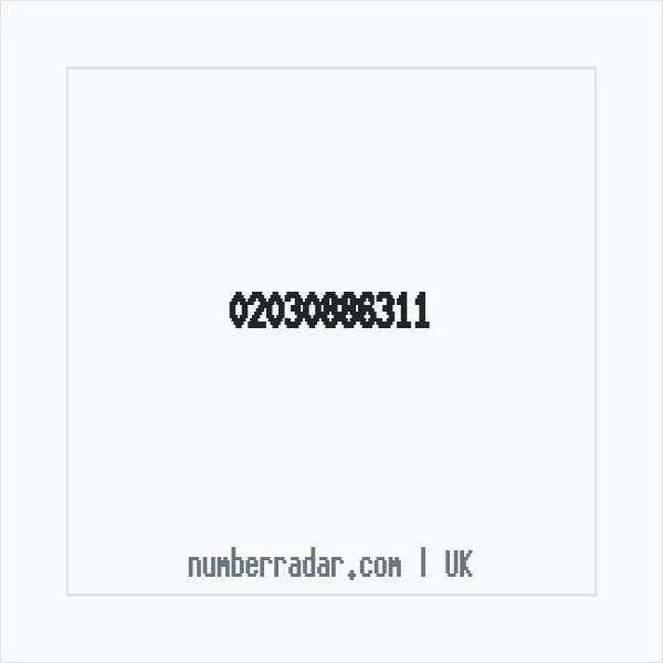 Reverse number check for +44 20 3088 6311 — who called me?