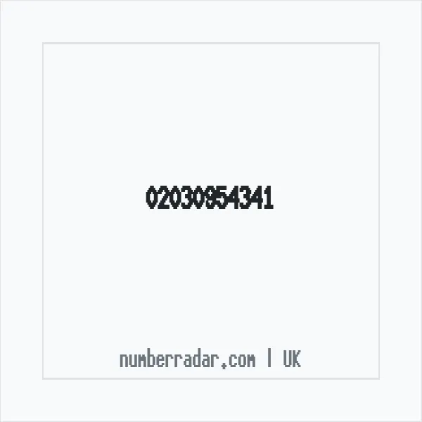 Reverse number check for +44 20 3095 4341 — who called me?