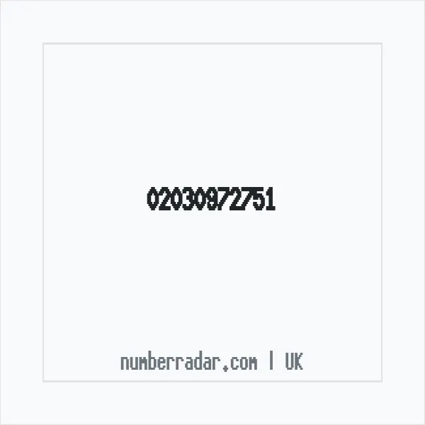 Reverse number check for +44 20 3097 2751 — who called me?