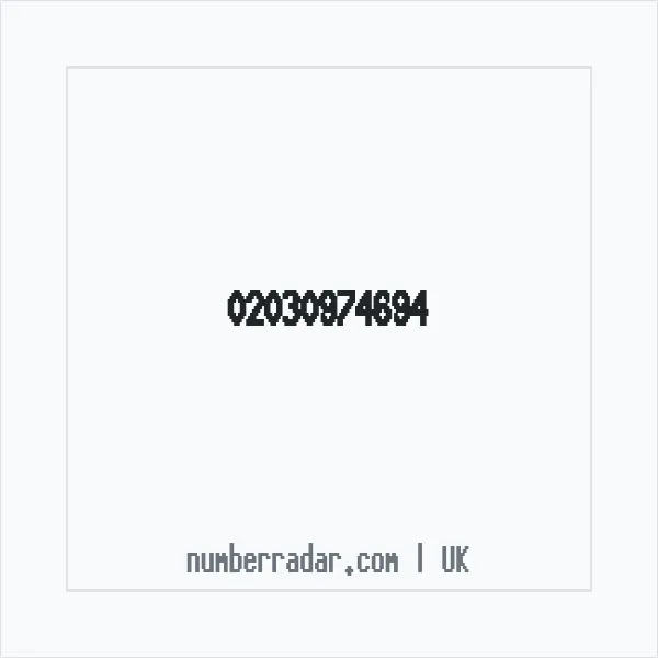 Reverse number check for +44 20 3097 4694 — who called me?
