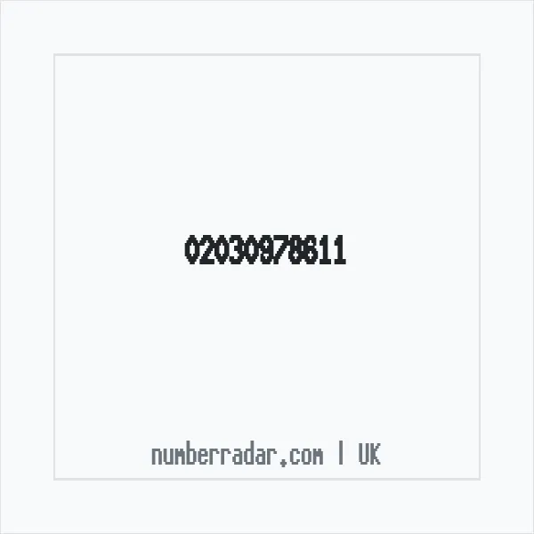 Reverse number check for +44 20 3097 8611 — who called me?