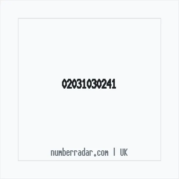 Reverse number check for +44 20 3103 0241 — who called me?