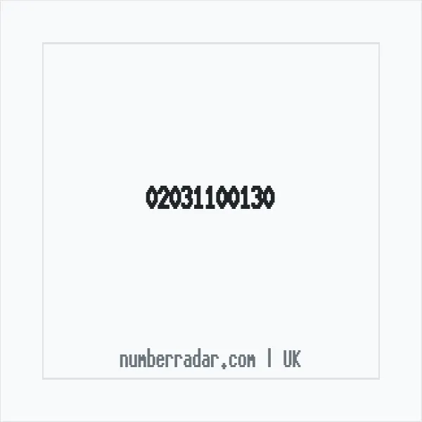 Reverse number check for +44 20 3110 0130 — who called me?