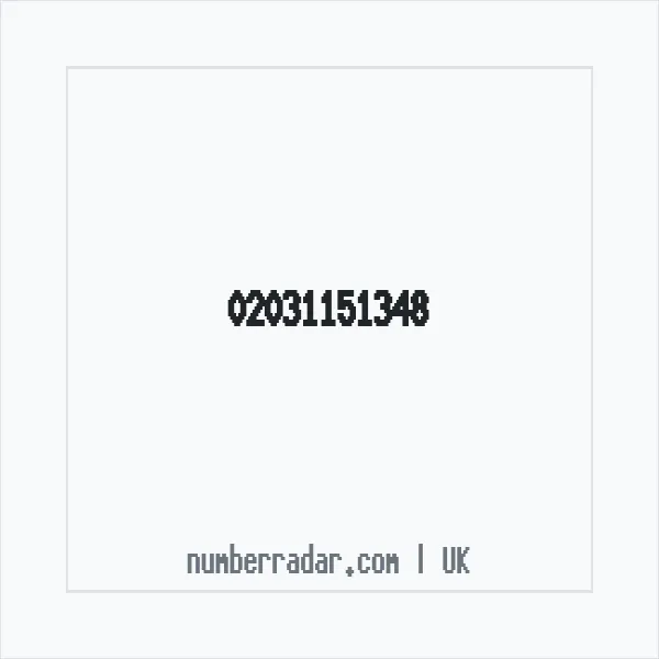 Reverse number check for +44 20 3115 1348 — who called me?