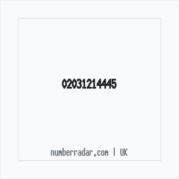 Reverse number check for +44 20 3121 4445 — who called me?