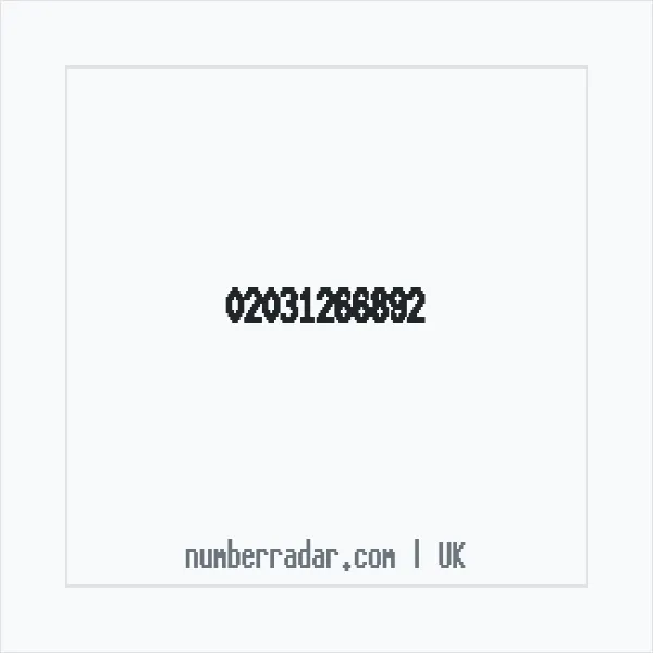 Reverse number check for +44 20 3126 6892 — who called me?