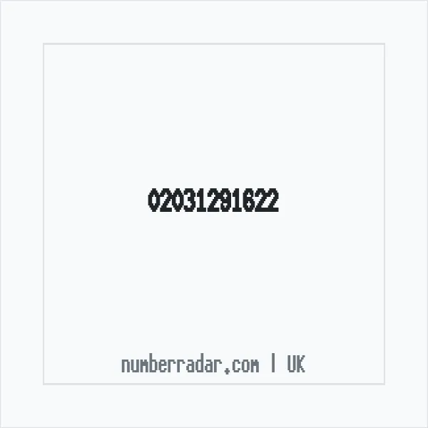 Reverse number check for +44 20 3129 1622 — who called me?