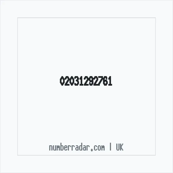 Reverse number check for +44 20 3129 2761 — who called me?