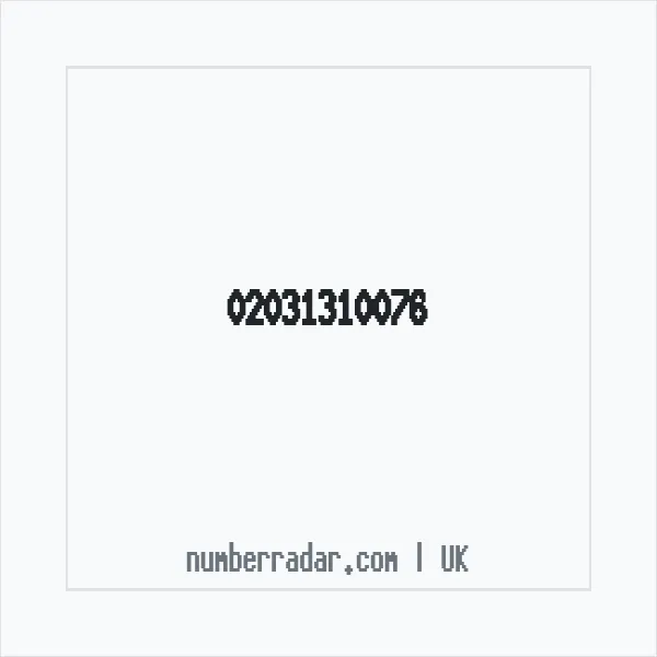 Reverse number check for +44 20 3131 0076 — who called me?