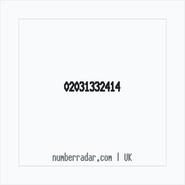 Reverse number check for +44 20 3133 2414 — who called me?