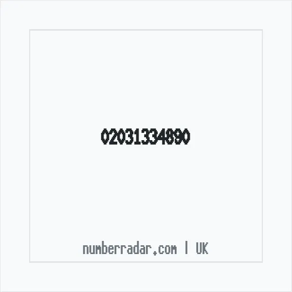 Reverse number check for +44 20 3133 4890 — who called me?