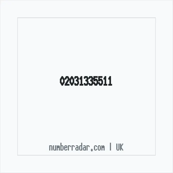 Reverse number check for +44 20 3133 5511 — who called me?