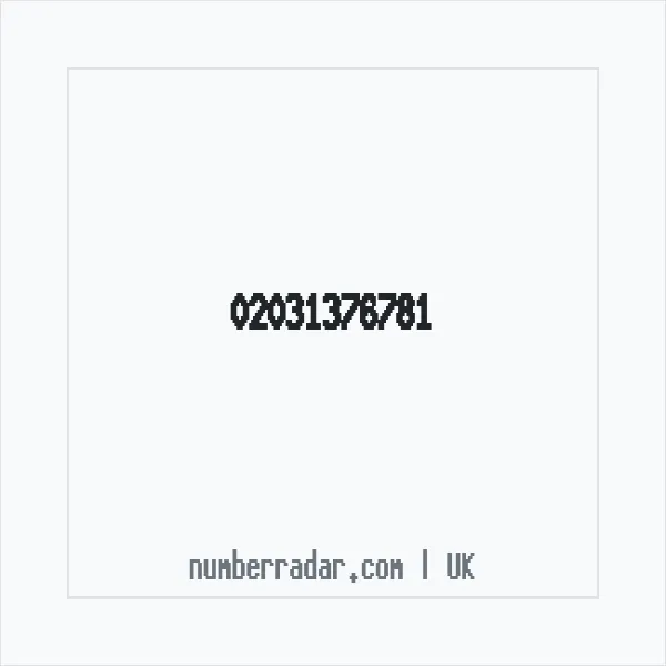 Reverse number check for +44 20 3137 6781 — who called me?