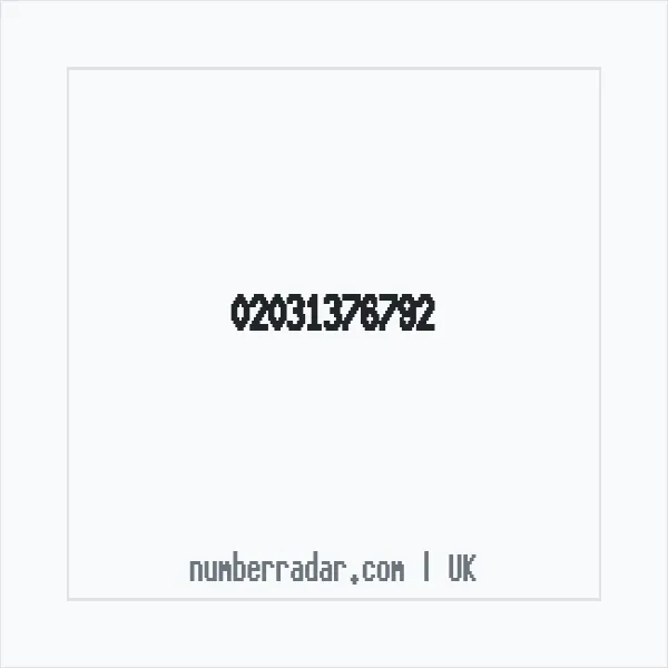 Reverse number check for +44 20 3137 6792 — who called me?