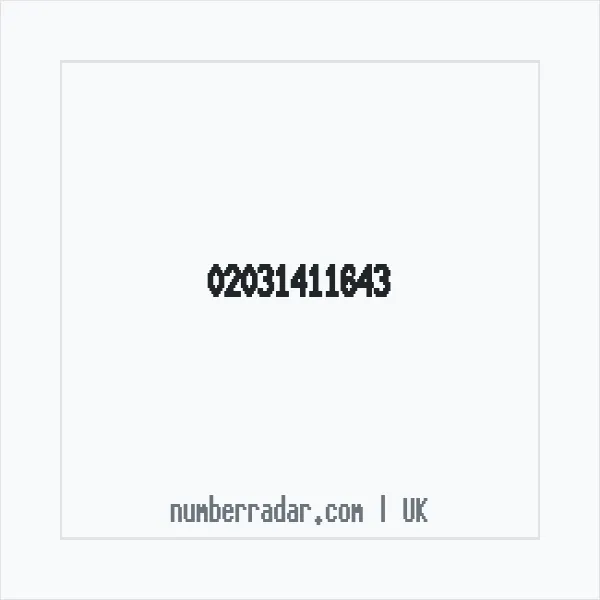 Reverse number check for +44 20 3141 1643 — who called me?