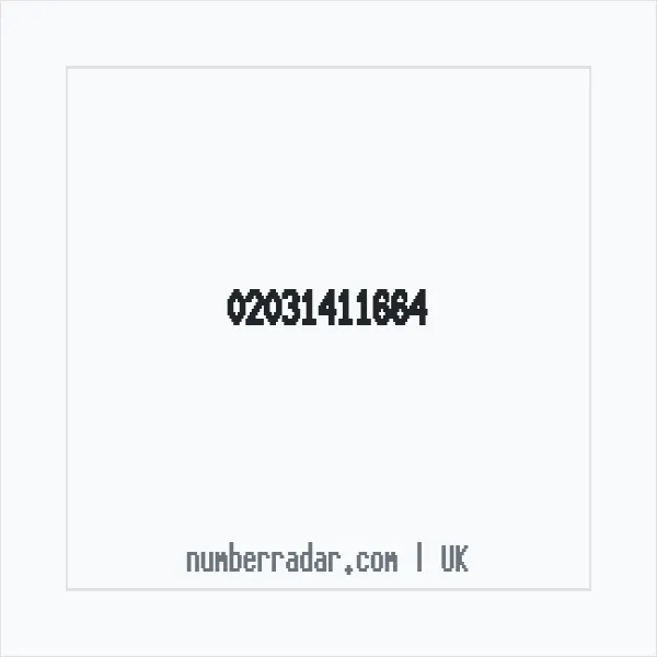 Reverse number check for +44 20 3141 1664 — who called me?