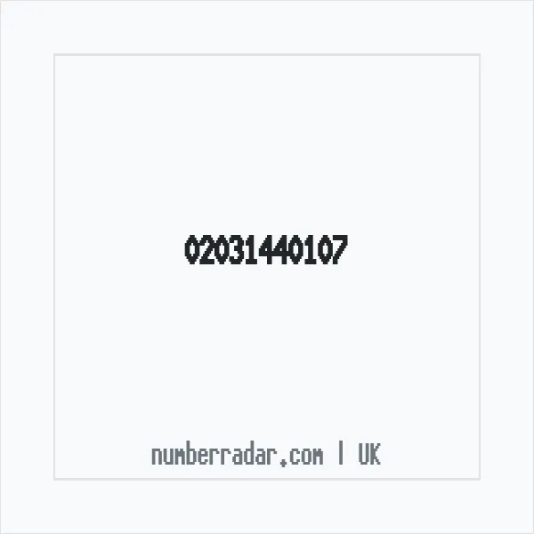 Reverse number check for +44 20 3144 0107 — who called me?