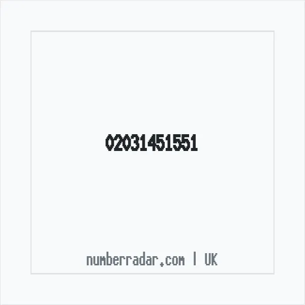 Reverse number check for +44 20 3145 1551 — who called me?