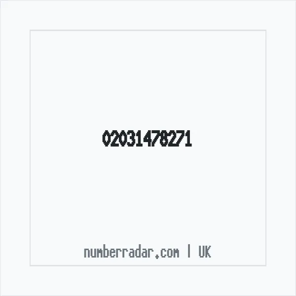 Reverse number check for +44 20 3147 8271 — who called me?