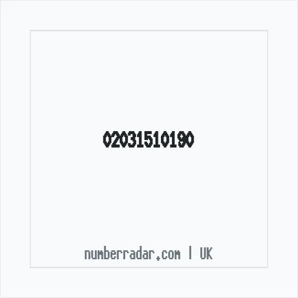 Reverse number check for +44 20 3151 0190 — who called me?