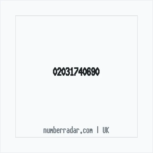 Reverse number check for +44 20 3174 0690 — who called me?