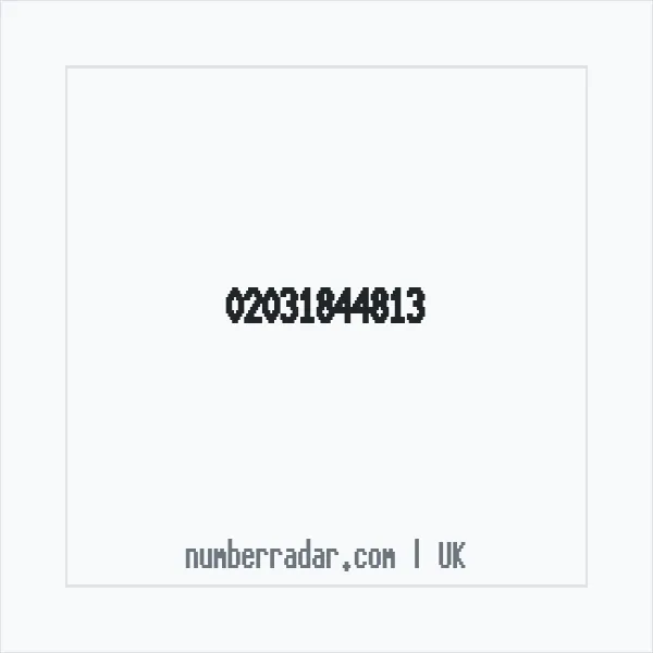 Reverse number check for +44 20 3184 4813 — who called me?