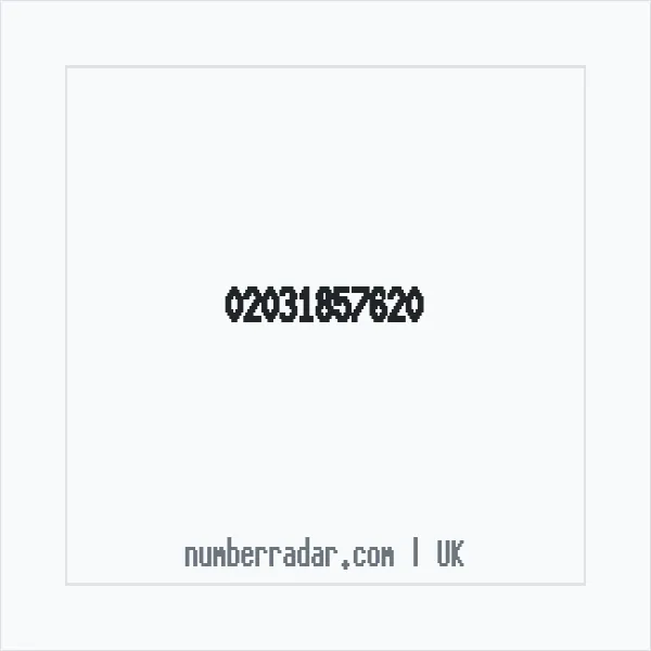 Reverse number check for +44 20 3185 7620 — who called me?