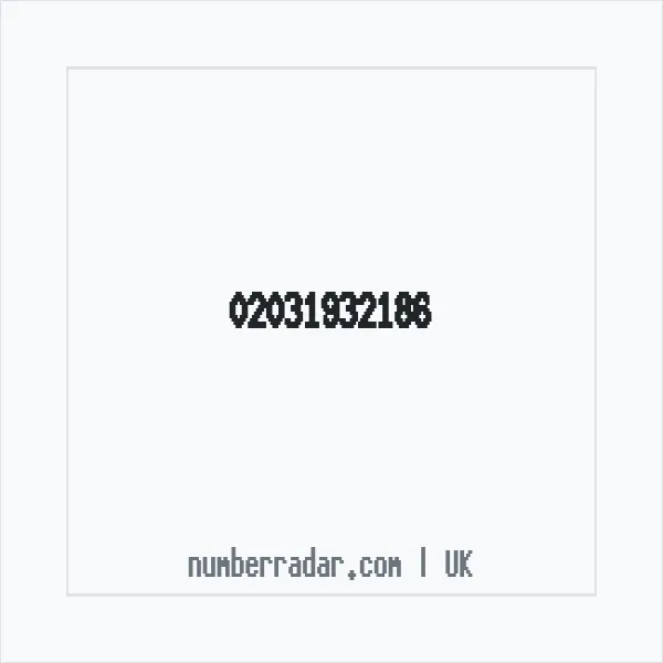 Reverse number check for +44 20 3193 2186 — who called me?