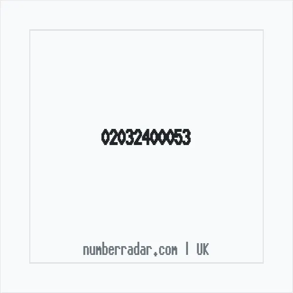 Reverse number check for +44 20 3240 0053 — who called me?