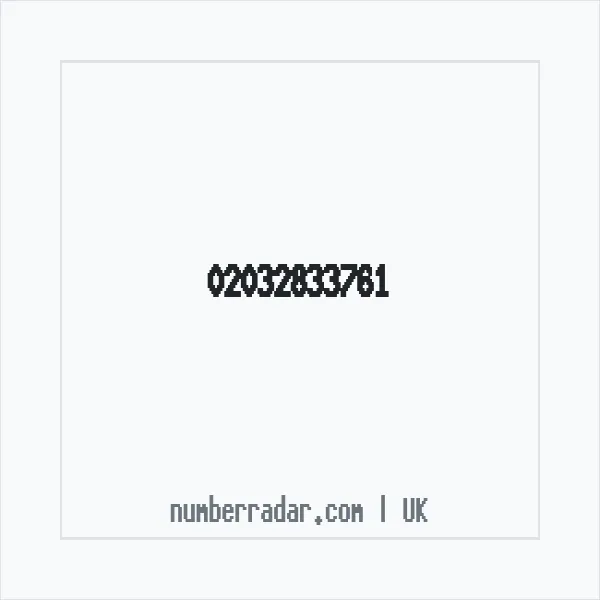 Reverse number check for +44 20 3283 3761 — who called me?