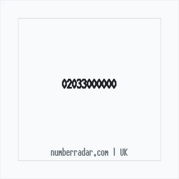 Reverse number check for +44 20 3300 0000 — who called me?