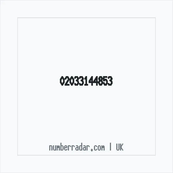 Reverse number check for +44 20 3314 4853 — who called me?