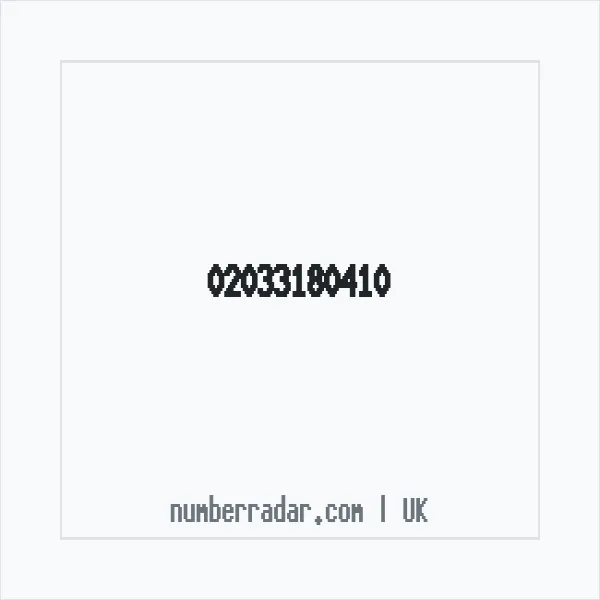 Reverse number check for +44 20 3318 0410 — who called me?